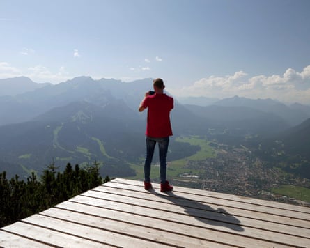 A viewing platform on Mount Wank.