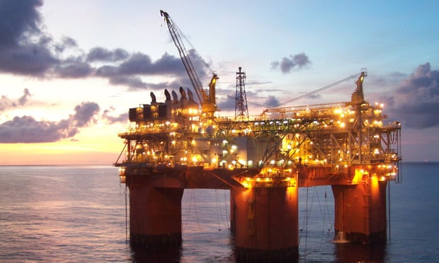 A BHP Billiton, oil and gas rig in the deepwater Gulf of Mexico