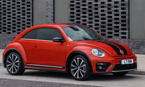 New Beetle R-Line parked against a wall