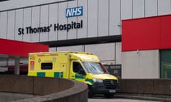 Ambulance outside St Thomas' hospital