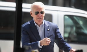 Biden arrives for a visit at Detroit One Coney Island Restaurant.
