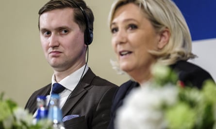 Jaak Madison of EKRE and Marine Le Pen.