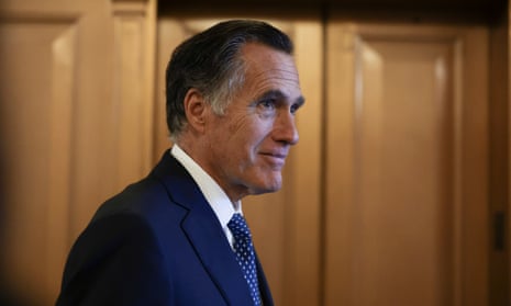 Mitt Romney in the US Capitol building in October 2021. 