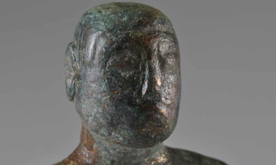 The 5cm-tall figure of a Celtic deity sports a moustache and a mullet.