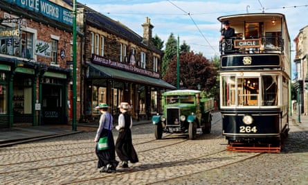 A 1900s street scene at Beamish Museum.