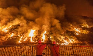 ‘Hothouse’ conditions will make fires such as this one in the San Gabriel mountains above Azusa, California, in August more frequent.