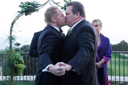 Near disastrous … Cam and Mitch’s wedding.