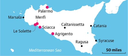 Sicily map