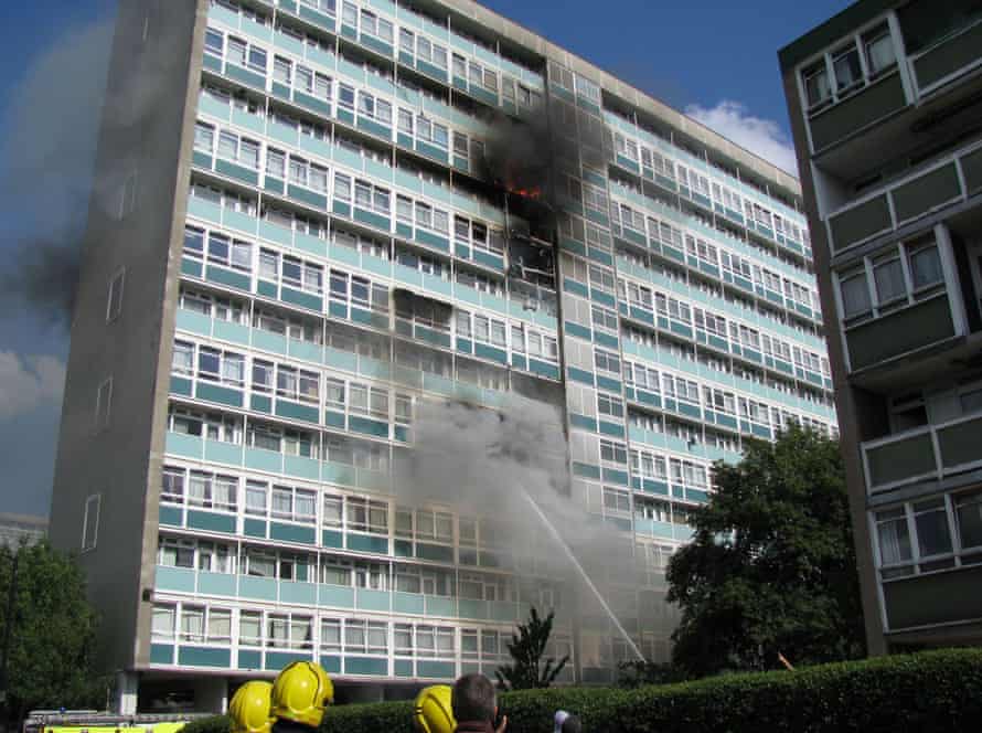 The fire in Lakanal House in south London, 2009.