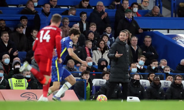 Liverpool assistant Pepijn Lijnders: ‘Trent Alexander-Arnold is like Cafu’ | Liverpool 2 Pepijn Lijnders on the touchline.