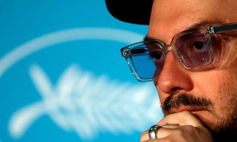 The director Kirill Serebrennikov at a press conference for Tchaikovsky’s Wife, in competition at the 2022 Cannes film festival.