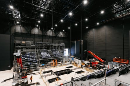 Inside Troubadour Canary Wharf theatre.