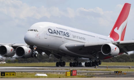 A Qantas plane.