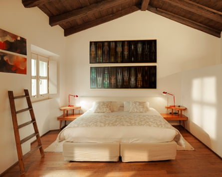 A hotel room interior