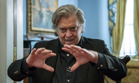 Steve Bannon, who made his name running the rightwing Breitbart News website, once described himself as a ‘Tea Party populist guy’.