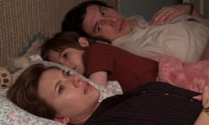 Blame game … Johansson, Driver and Azhy Robertson as Henry in Marriage Story.