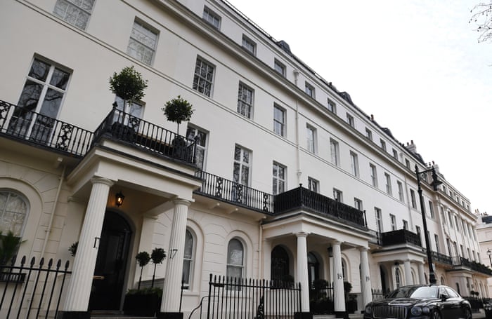 Belgravia mansions at Eaton Square, also known as ‘Londongrad’, in London.