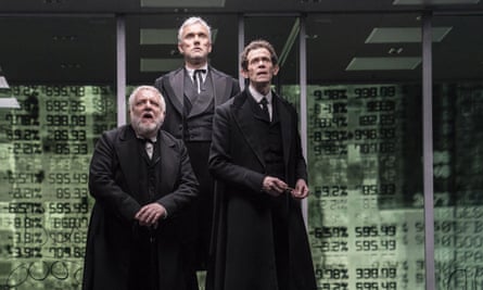 From left: Simon Russell Beale, Ben Miles and Adam Godley in The Lehman Trilogy