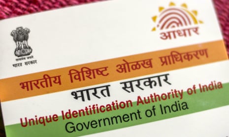 An Aadhaar biometric identity card, which will be mandatory for Indians to access many essential government services and benefits.