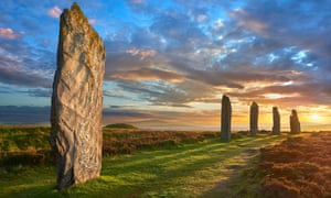 The Ring of Brodgar, a Unesco world heritage site.