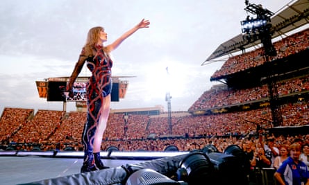 Taylor Swift plays Cincinnati, Ohio, during her Eras tour, 30 June 2023.
