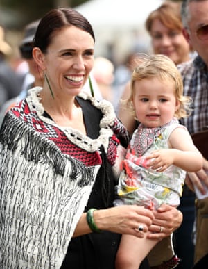 Jacinda Ardern and her daughter, Neve