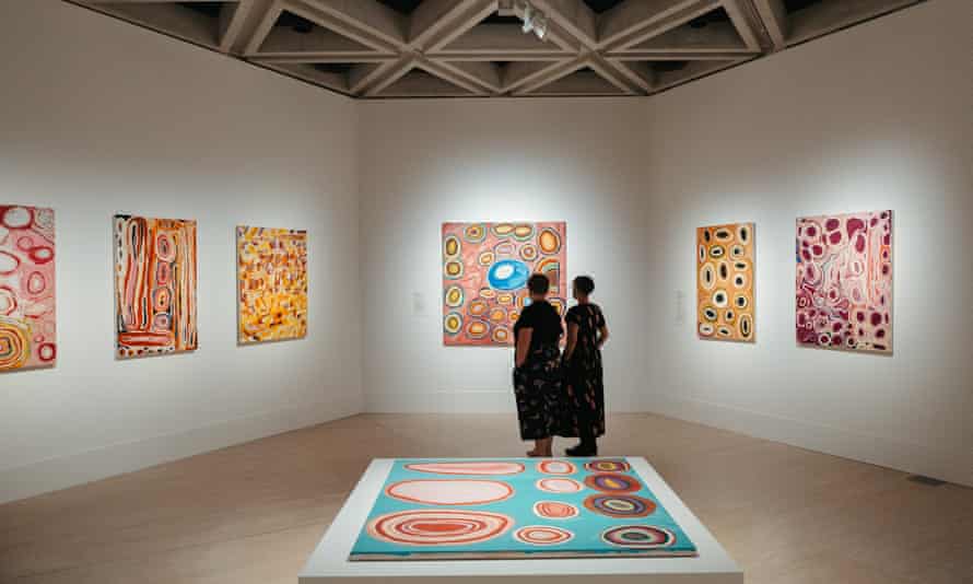 Martumili artists exhibited in the exhibition Tracks We Share: Contemporary Art of the Pilbara.