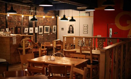Interior of The Glad Cafe, Glasgow