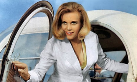 Honor Blackman as Pussy Galore in Goldfinger.