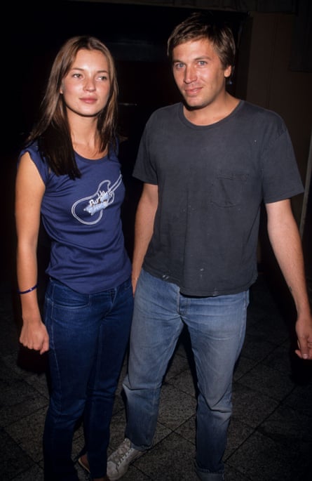 Dando with Kate Moss in 1998.