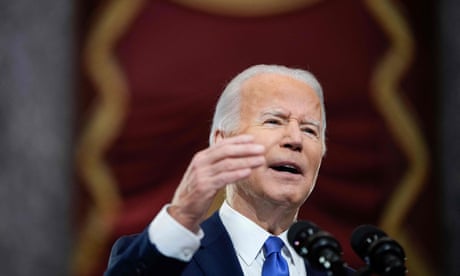 Though Biden never mentioned Trump by name, he was explicit in blaming the former president for fomenting the violence of a year ago.