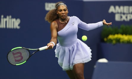 Serena Williams wearing Virgil Abloh during the US Open in 2018