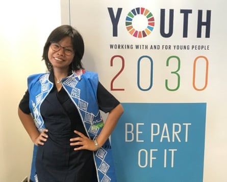 Phyu Nwe Win, an economics student from Myanmar.