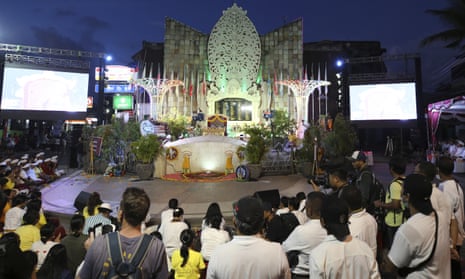 Mourners commemorate the 20th anniversary of the Bali bombings at the ground zero monument in Kuta on Wednesday night 