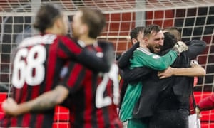 Donnarumma’s brother stars as Milan beat Inter in Coppa Italia extra