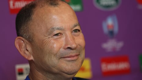Eddie Jones says ‘typhoon gods’ smiling on England after game cancelled – video