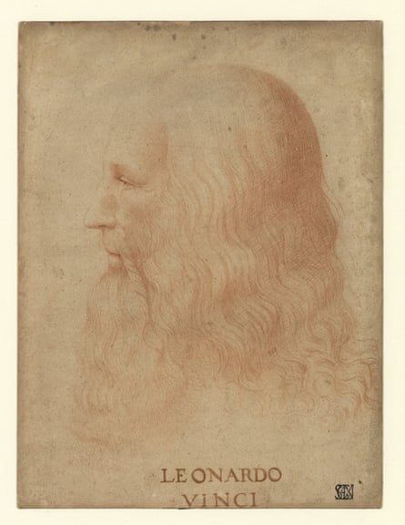Portrait of Leonardo da Vinci.