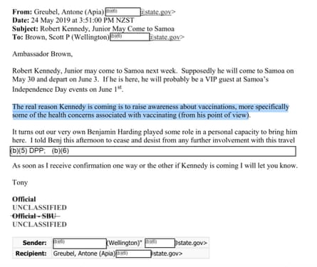 An email screenshot.