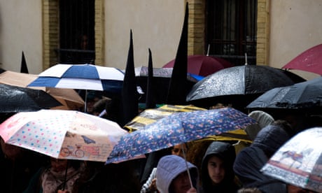 Easter processions cancelled in southern Spain due to rainstorms