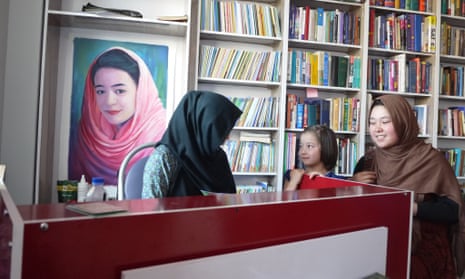 Rahila Rafi’s portrait hangs in the library of the Rahila Foundation