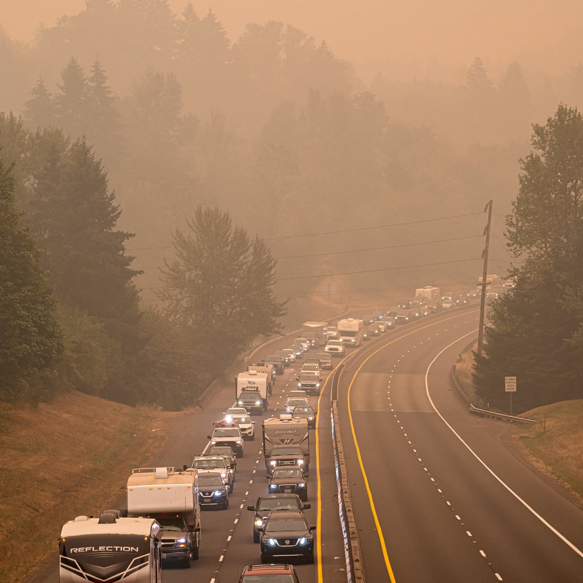 I Have Never Seen Anything Like This Oregon Towns Emptied And Confusion Spreads Amid Fires Us News The Guardian