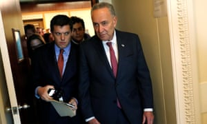 Chuck Schumer at the US Capitol in Washington Tuesday
