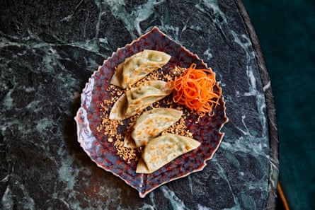 House of Ming’s asparagus corn gyoza
