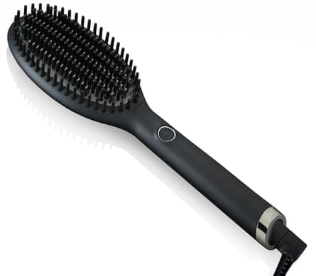 The black ghd Glide Professional Hot Brush on a white background