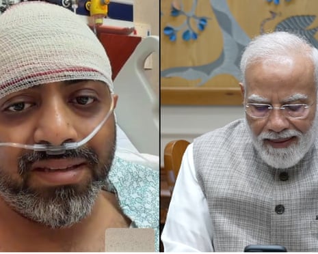 The Indian pilot stabbed by his co-pilot on a flydubai flight from Dubai to Tel Aviv replayed the dramatic attack and his desperate effort to open the cockpit door to seek help, in a video call with Indian prime minister Narendra Modi on Friday