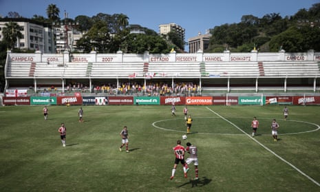 Exeter City take on a Fluminense XI at Laranjeiras stadium in Rio de Janeiro, Brazil, to commemorate the 100th anniversary of Brazil’s first international football match, which was against Exeter City.