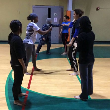 Zaineb Abdulla self-defence class