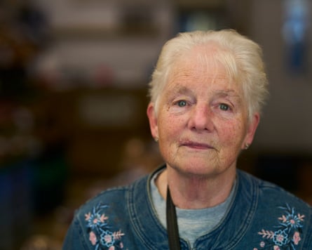 Janice Mills shopping at a grocers.
