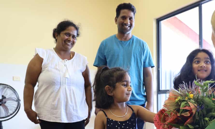 Priya and Nades Murugappan with their Australian-born daughters Tharnicaa and Kopika