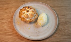 ‘It’s very pretty to look at’: lemon meringue tart.